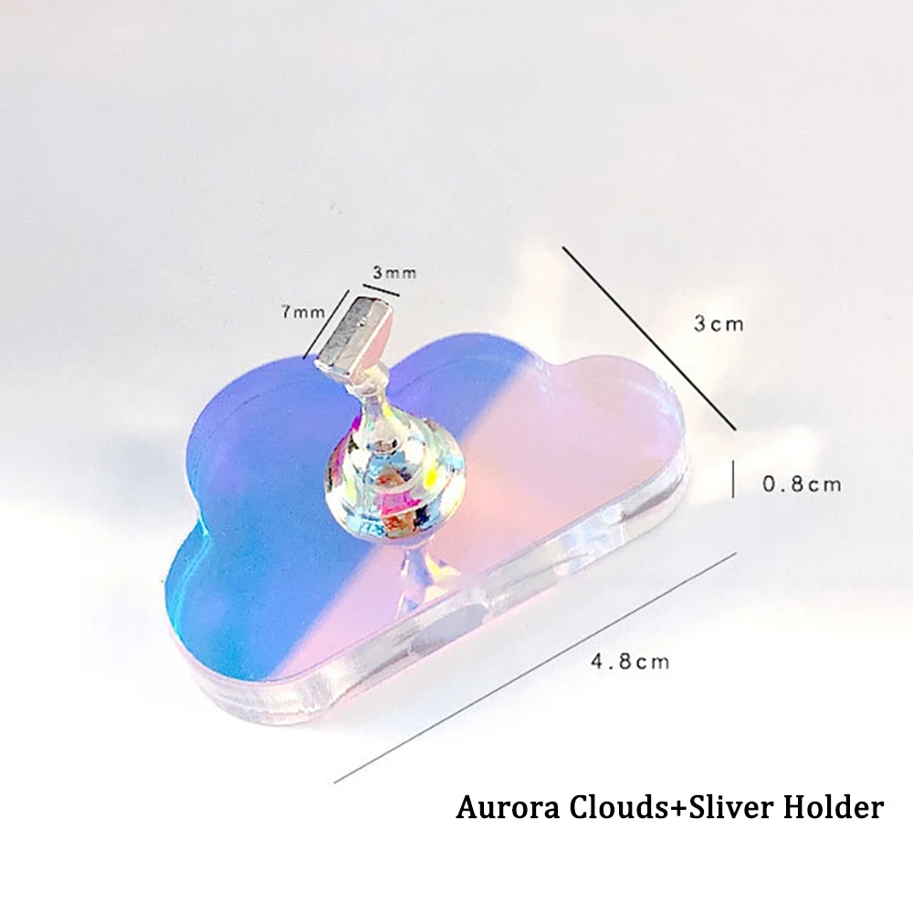 Подставка для ногтей ANGNYA Aurora с блёстками, держатель для ногтей с ...