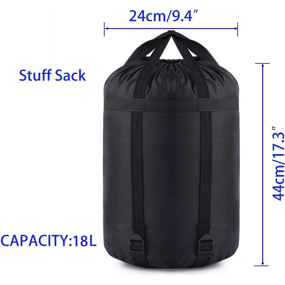 Outdoor Waterproof Compression Storage Sleeping Bags 18L/45L Cover Sack Stuff Sack Organizer Clothes Camping Hiking Backpacking 3