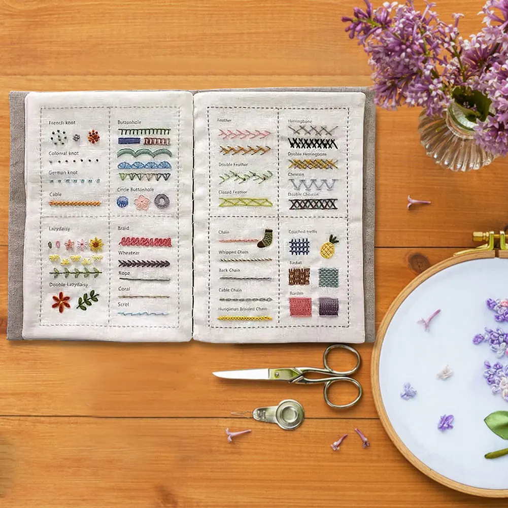 Comprehensive Embroidery Stitches Book for Sewing and Crafting