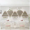 Iron Art Manicure Shelf Manicure Rack Display Rack Net Nail Polish Oil Shelf Hanging Wall Nail Polish Rack Wall Display Triangle 1