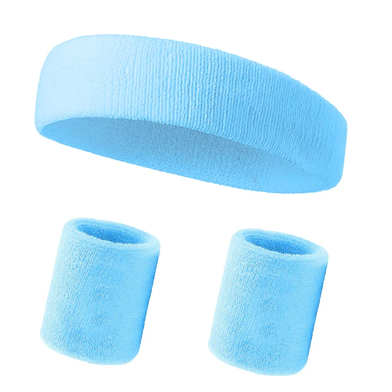 Byfoyif Set 5 Fasce Elastiche Capelli + 10 Polsini Sportivi - Assorbono Sudore Per Corsa E Yoga, Colori Fluorescenza - 3