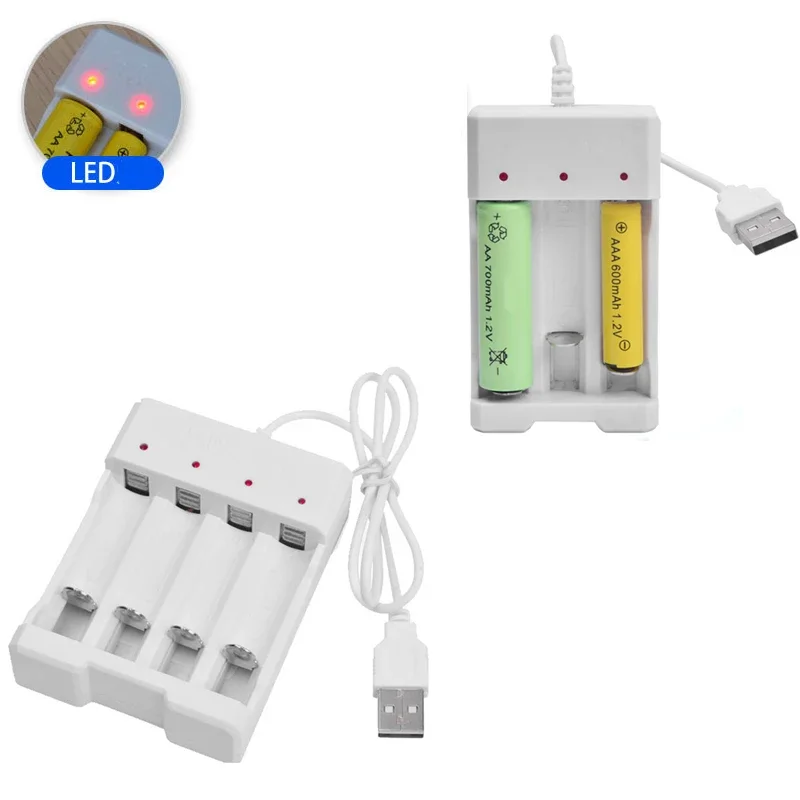 Universal USB Output 3 / 4 Slot Battery Charger Adapter For AA / AAA Battery Rechargeable Quick Charge Charging Tools charger adapter,battery charger,fast charger,battery charger adapter