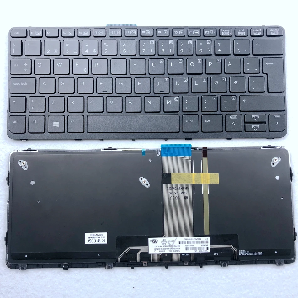 Noway Backlit Keyboard For Hp Pro X2 612 G1 Nw Layout