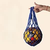 1P Ball Net Bag Basketball Tote Bag Youth Football Net Outdoor Sports Nylon Mesh Storage Ball Type Thickened Net Bag Ball Calcio 5