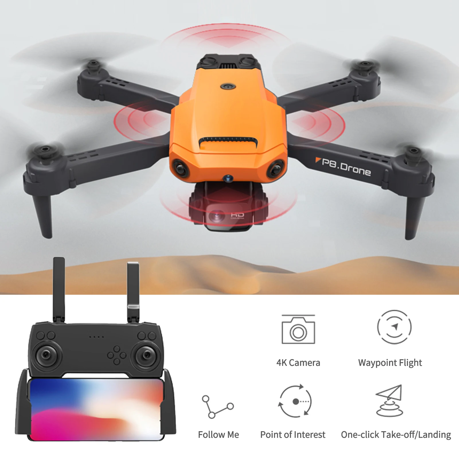 eachine e58 remote control RC Drone 4K Dual Camera RC Quadcopter with ESC Lens 4 Sided Obstacle Avoidance Waypoint Flight Gesture Control Storage Bag rc airplane camera wireless