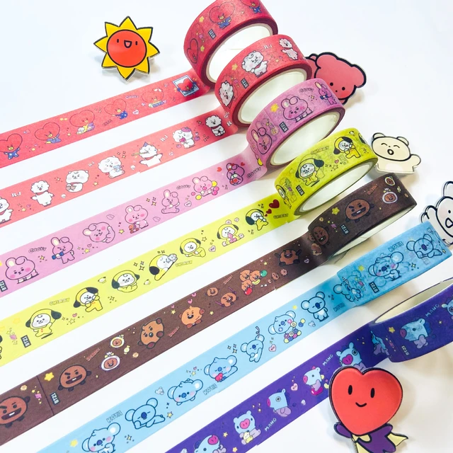 BTS MERCH SHOP, BT21 Cute Washi Paper Tape