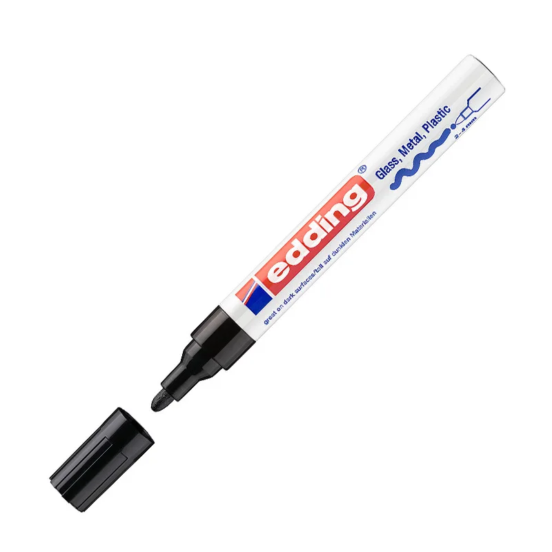 Paint Pen Waterproof High Temperature Resistance Alcohol Resistance for DIY Painted Toys Metal Plastic Wood Glass