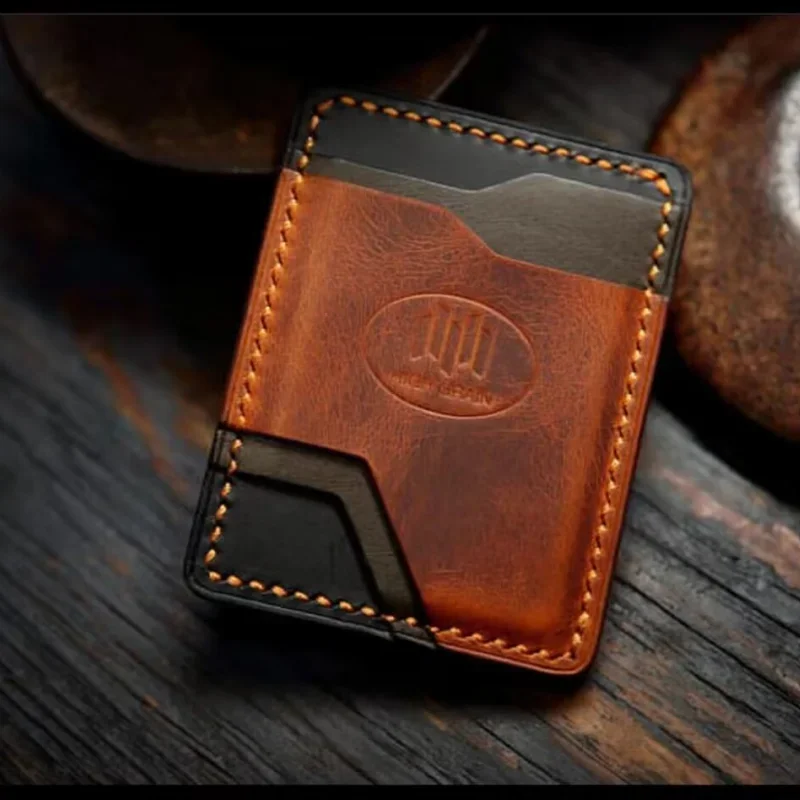 DIY 가죽 공예 다이 컷 마이크로 슬리브 지갑, 간단한 카드홀더 카드 케이스..