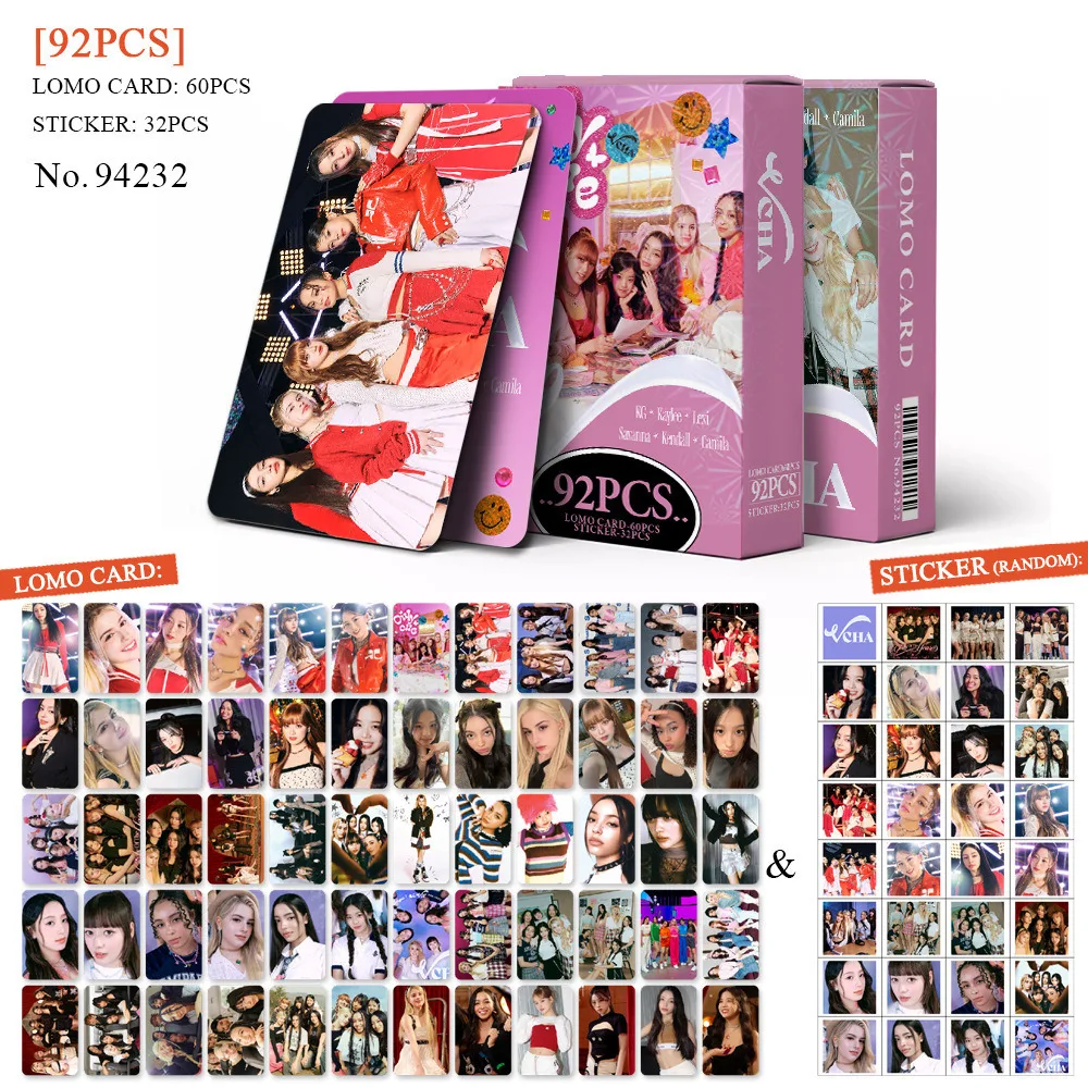 VCHA 주변 사진 인스타그램 지지대 소형 카드, 양면 92 LOMO 카드, 새로운 스타일