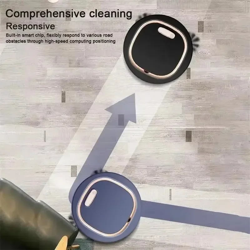 2024 NEW USB Wireless Vacuum Cleaner Robot 3 In 1 Sweeping Mopping Household Cleaning Robot Floor Carpet Sweeper Dust Collector 4