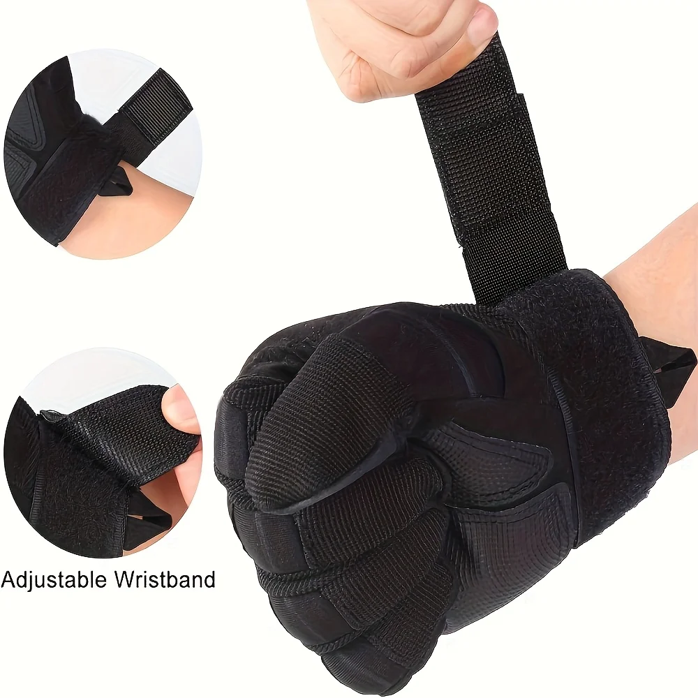 Men's Full Finger Tactical Touchscreen Gloves with Anti-Slip Palm
