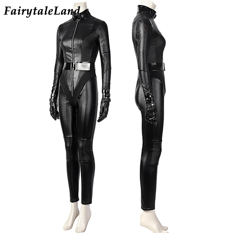 Carnival Halloween Superheroine Faux Leather Bat Cat Women Jumpsuit Selina  Outfit Kyle Cosplay Costume Black Armor Suit - AliExpress