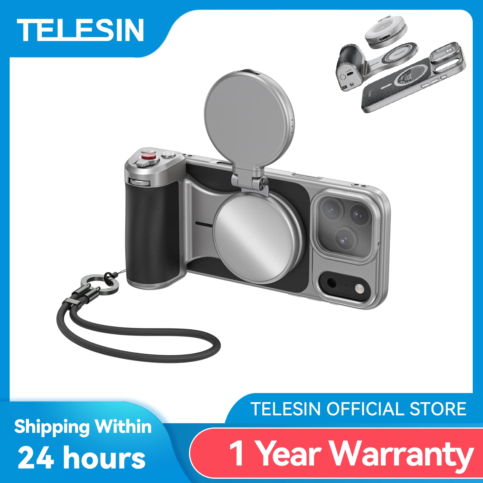 TELESIN Master Grip Set for iPhone17 Pro Pro Max Magnetic