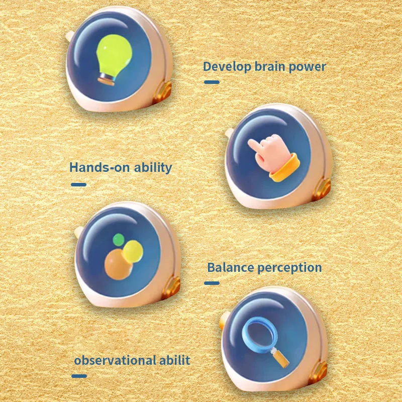 Astronauten Creatieve Balancerende Boom Balanceerplank Tafelspel Grappig Interactief Spel voor Ouders en Kinderen Bouwblokken Speelgoed_voghion.com