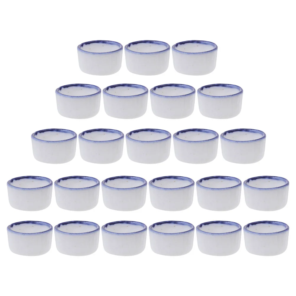 Spider Water Bowl, Ceramic Dish Tarantula Water Bowl Hermit Bowl for Tiny Reptile 24pcs