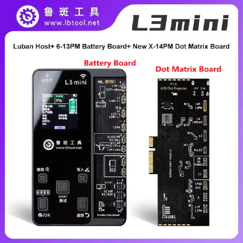 

LuBan Intelligent Repair Instrument L3 mini Dot Matrix Flex Cable for iPhone X-13 Dot Projector Read Write Face ID Replacement