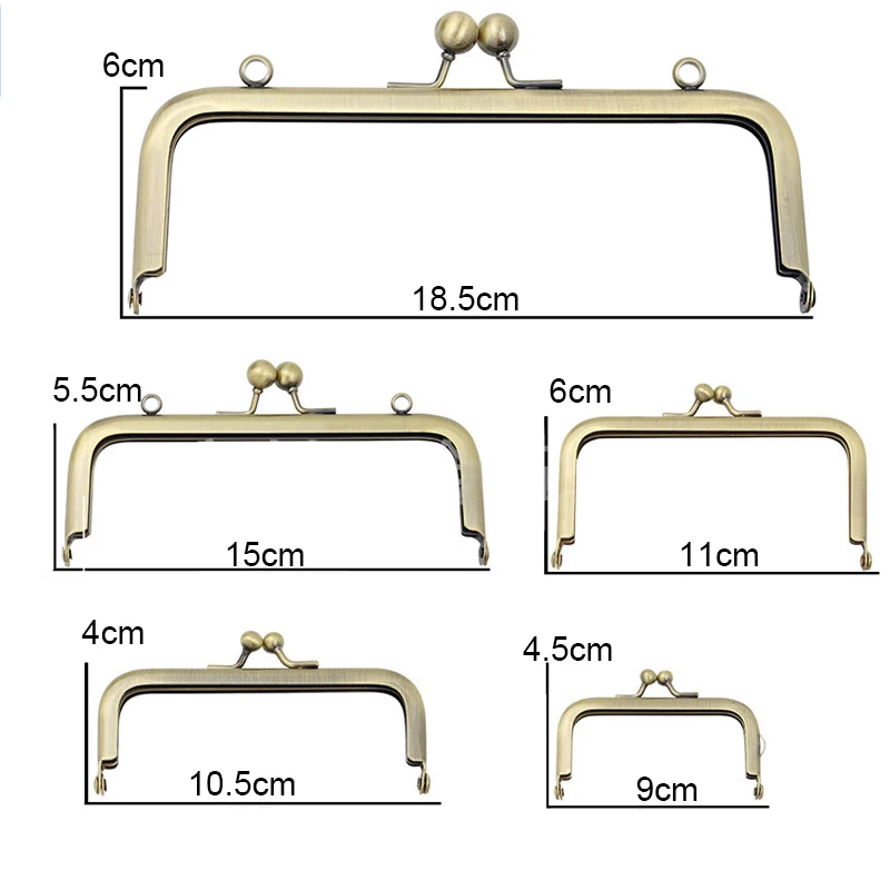 Semicircle Purse Handle Frame Metal Handbags Clasp Lock 16.5cm Bag DIY  Handbag Making Frame Purse