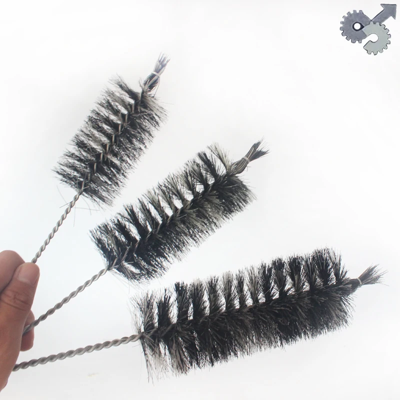 Bristle Soft Horse Hair Brush Cleaner Glass Bottle Pipe Small Long Cleaning Washing Small Test Tube Fish Tank Rotary Design