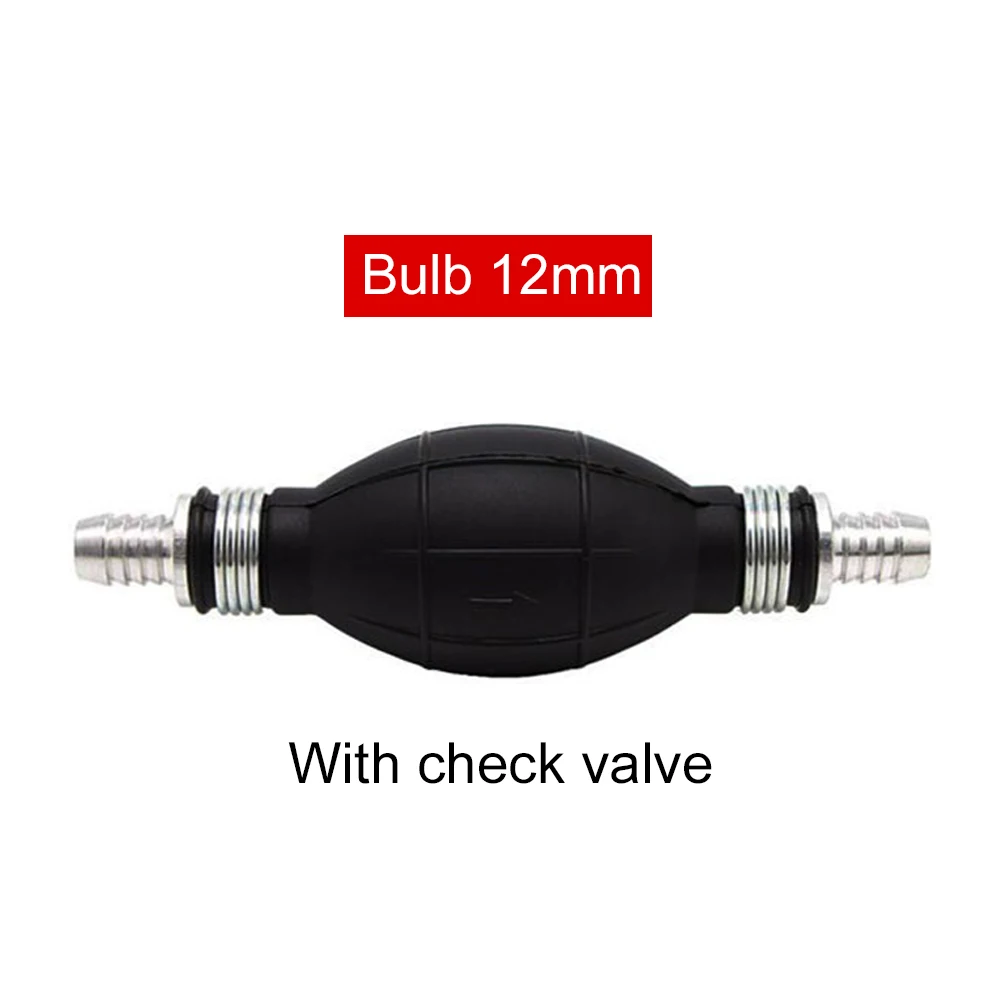6/8/10/12mm Universal Fuel Pump Rubber Manual Liquid Oil Transfer Pump Petrol Diesel Hand Primer Bulb for Car Marine Outboard