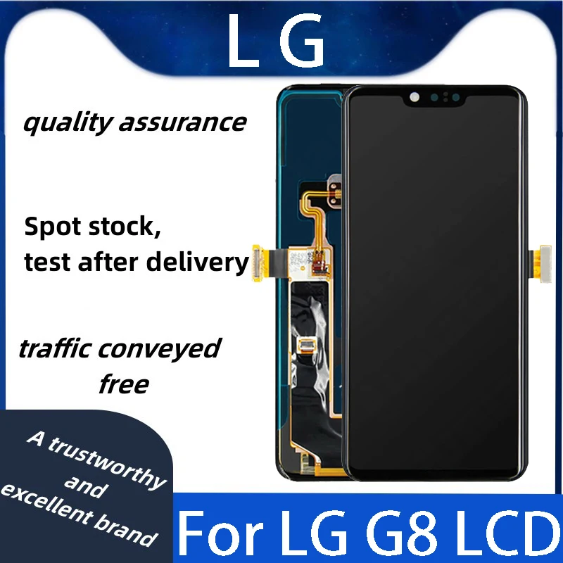 

6.1" Original AMOLED For LG G8 ThinQ LCD Display With Frame Touch Screen Digitizer For LG G820N G820UM LCD Screen Replacement