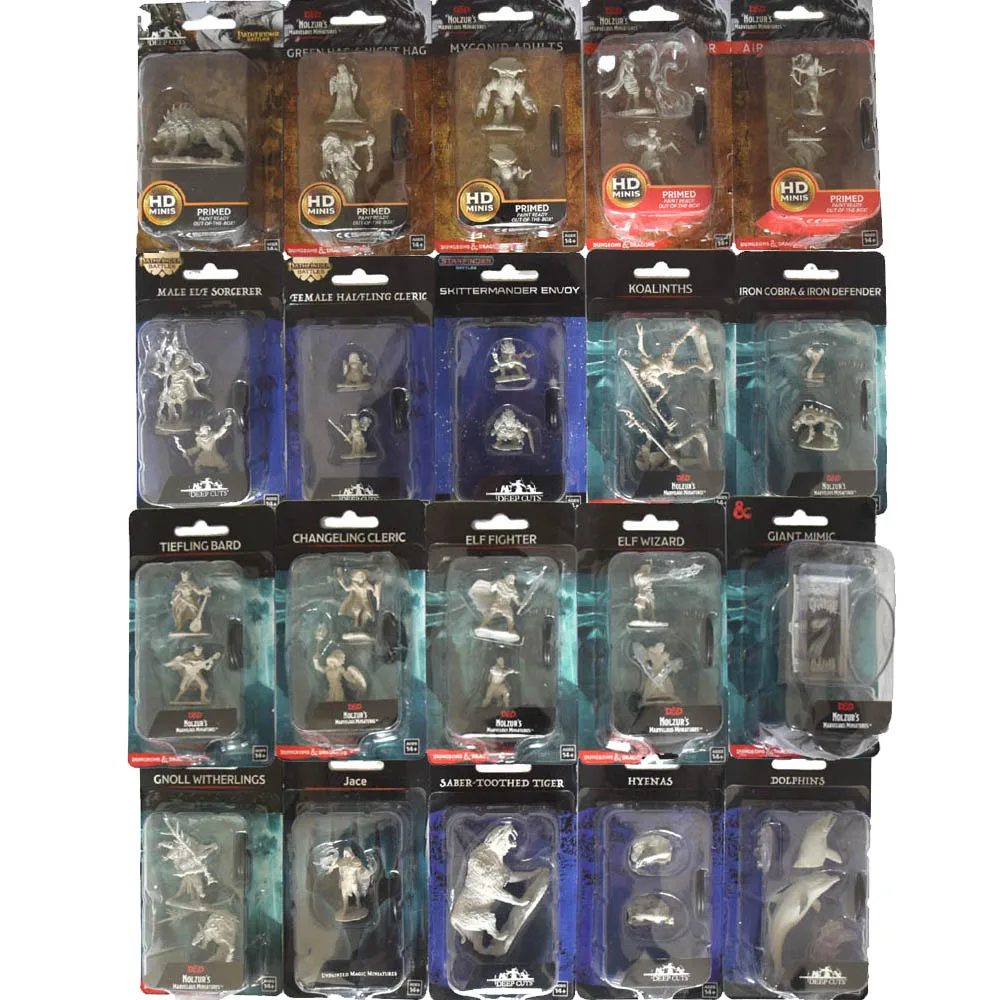 TRPG миниатюрная игра Elf карликовый воин священник Warlock изгой гигантские подземелья Монстр немертвецы демон имитирует драконы фигурки