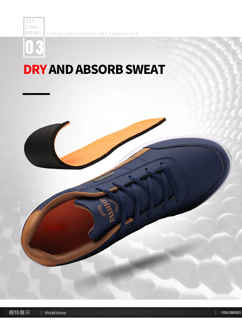 Description Picture 6 of itemMen Shoes Walking Sneakers Leisure Male Sports Shoes Non-Slip Footwear Tennis For Men