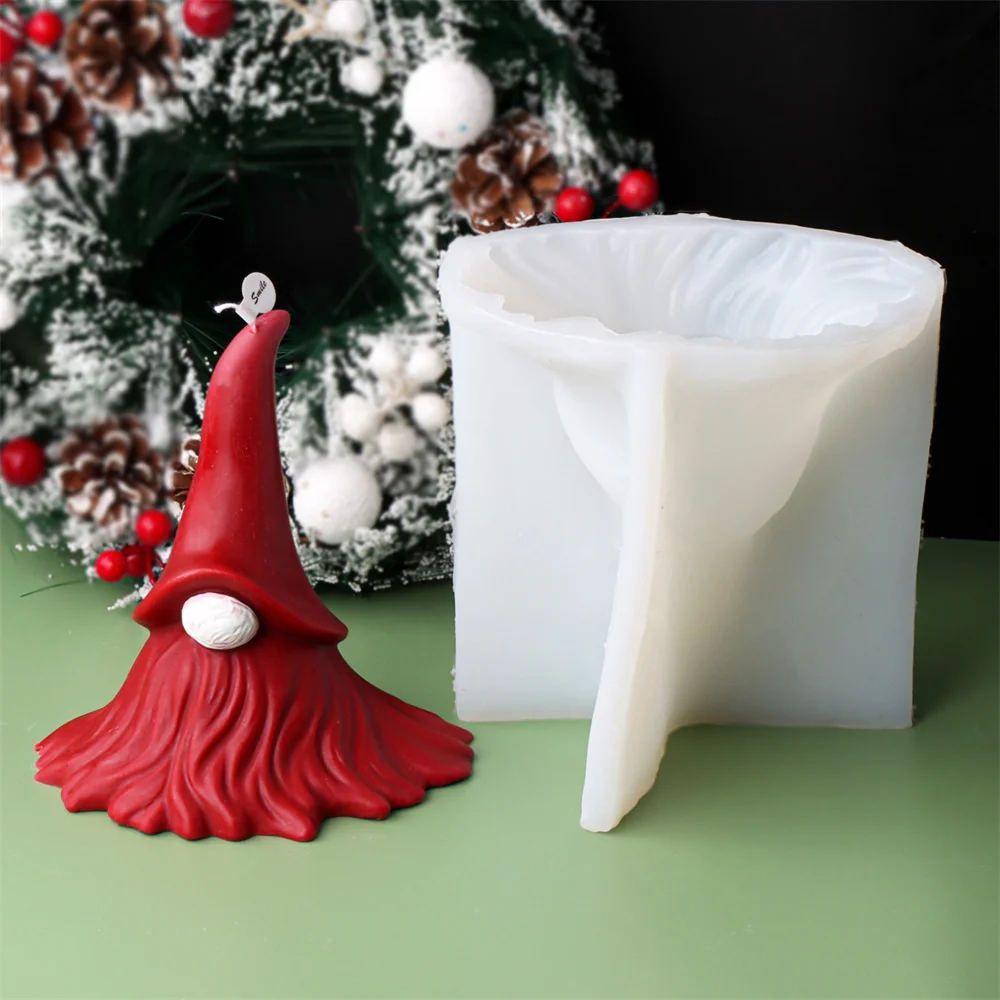 Unique Candle Molds Santa Claus Resin Mould For DIY Candle Candle Silicone  Molds Christmas Dwarf Mold Wax Molds For Candle - AliExpress