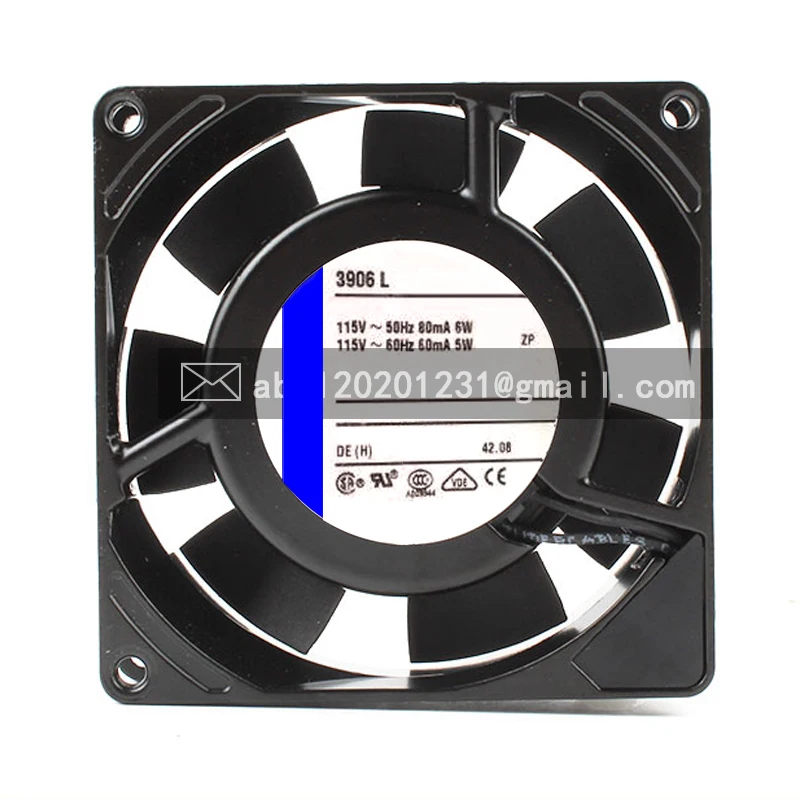 

Новый оригинальный 3906 л 115 л AC 9225 в вентилятор охлаждения 92*92*25 мм