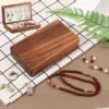 Portable Velvet Jewelry Storage Box Wooden Travel Jewelry Box Vintage Earring Ring Necklace Case Jewelry Storage Holder Box New 1