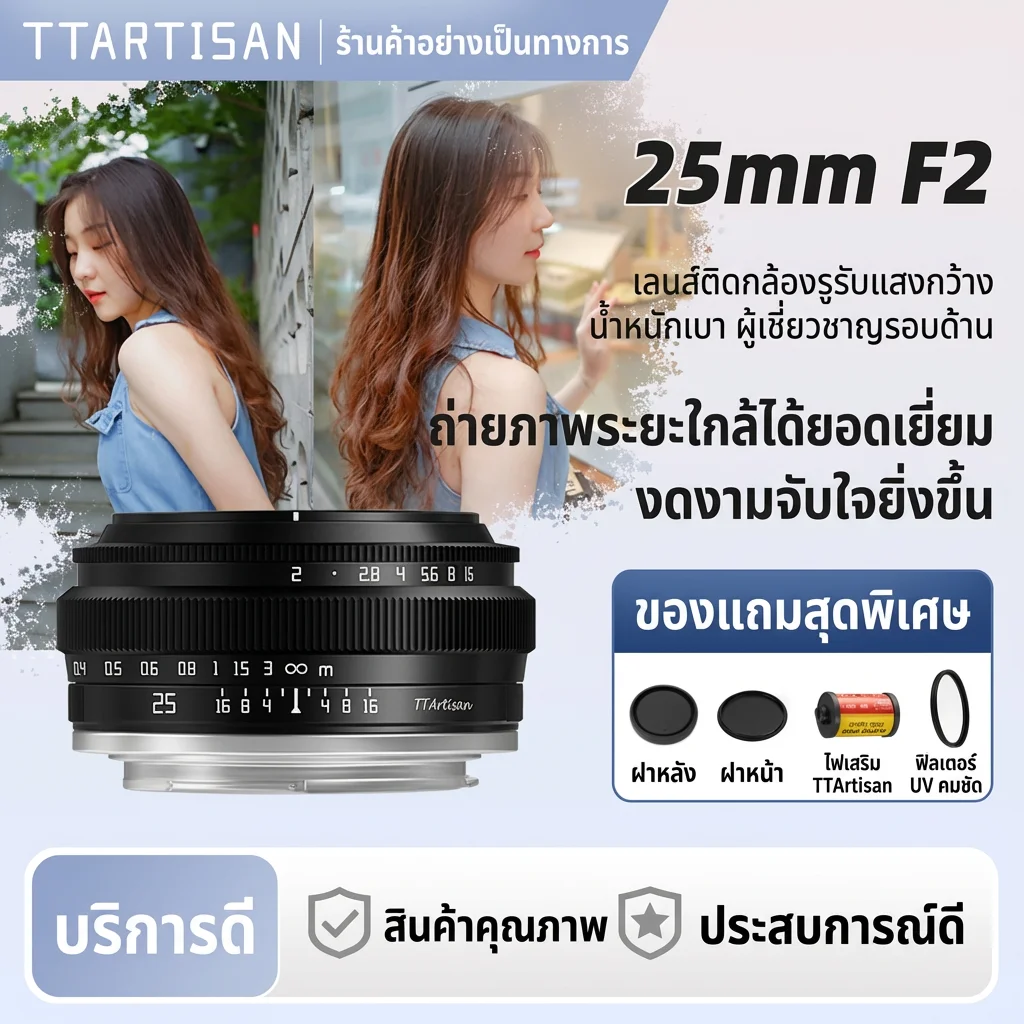 NiYi Focus | Fixed Focal Length Lens 25mm f2 ราคา 2,695 บาท*ส่งฟรี