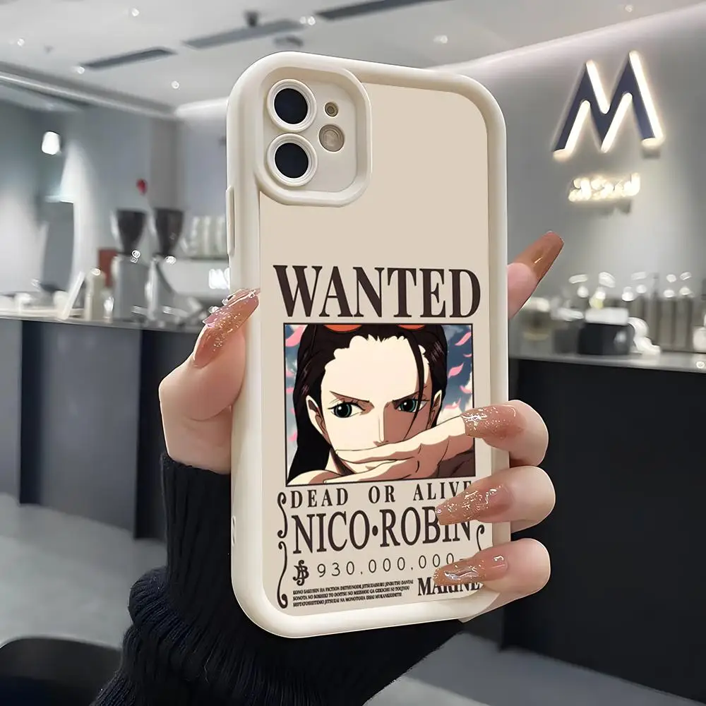 One Piece Wanted Poster Soft Silicone Phone Case - White Cover