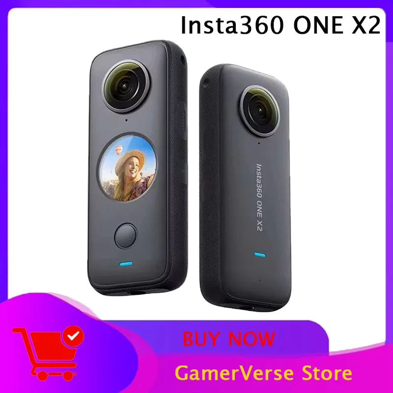 Insta360 ONE X2 Action Camera-Waterproof Professional Motion Capture 4K Go2 Stable Flow State for Extreme Sports