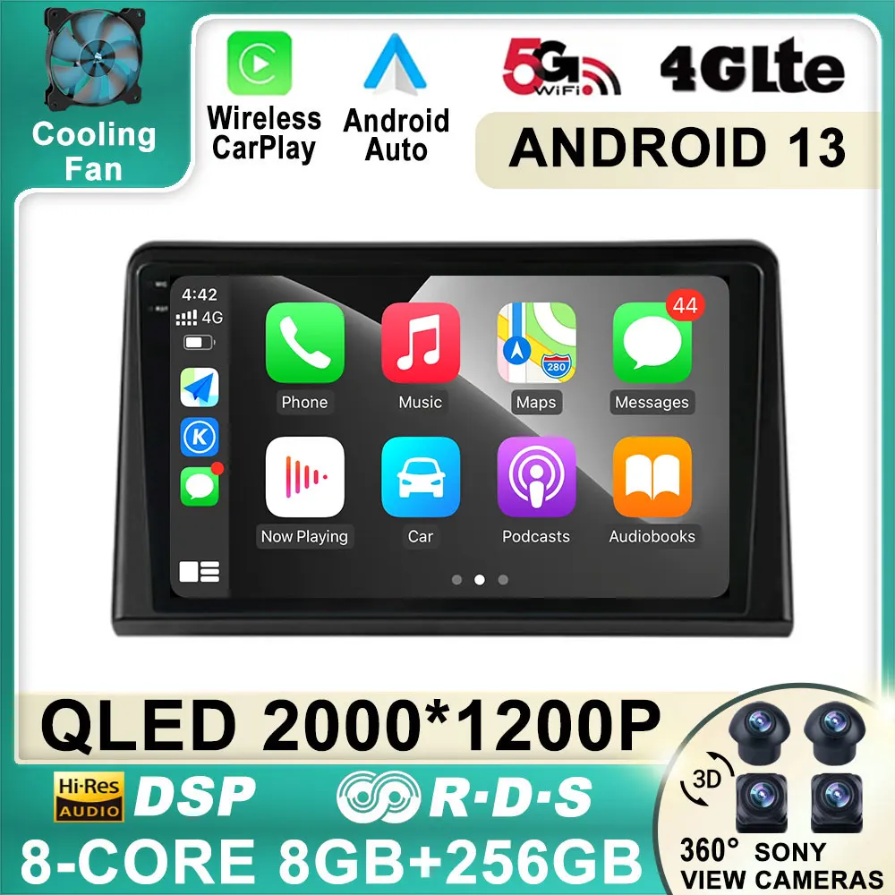 

8+256G QLED HD Screen Android 13 Car Radio For Hyundai Sonata 7 LF 2017 - 2019 Navigation GPS Multimedia Player Wireless Carplay