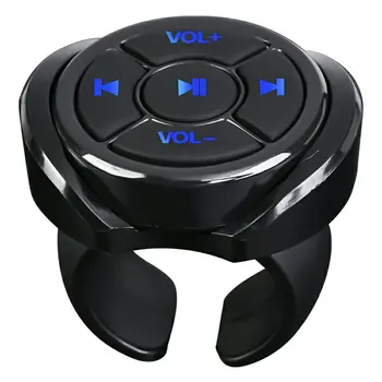 무선 블루투스 미디어 버튼 원격 컨트롤러 자동차 오토바이 자전거 스티어링 휠 MP3 음악 재생 IOS 안드로이드 전화 태블릿