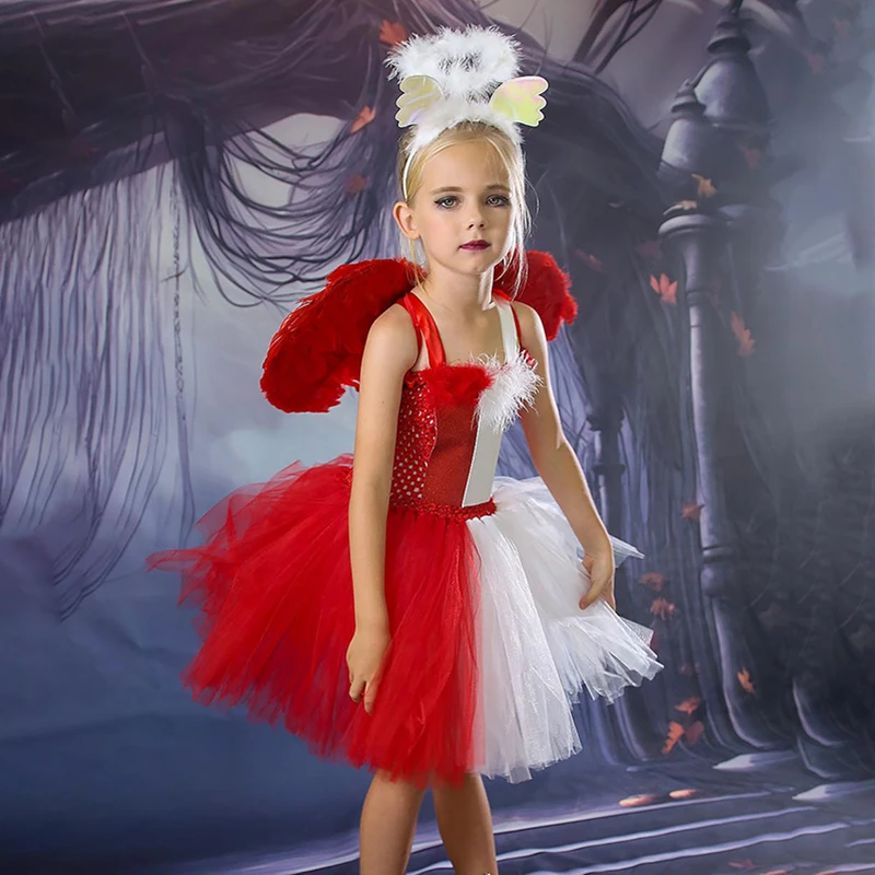 Half Angel Half Devil Costume For Women