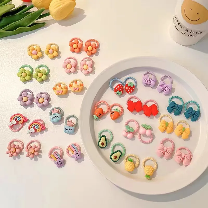 Thick Fabric Hair Ties - High Elasticity, Mixed Colors, Casual Style - Perfect for Hair Accessories and Beauty Styling