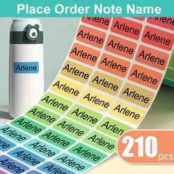 Customized Waterproof Name Labels for Kids' Accessories and School Supplies (60pcs)