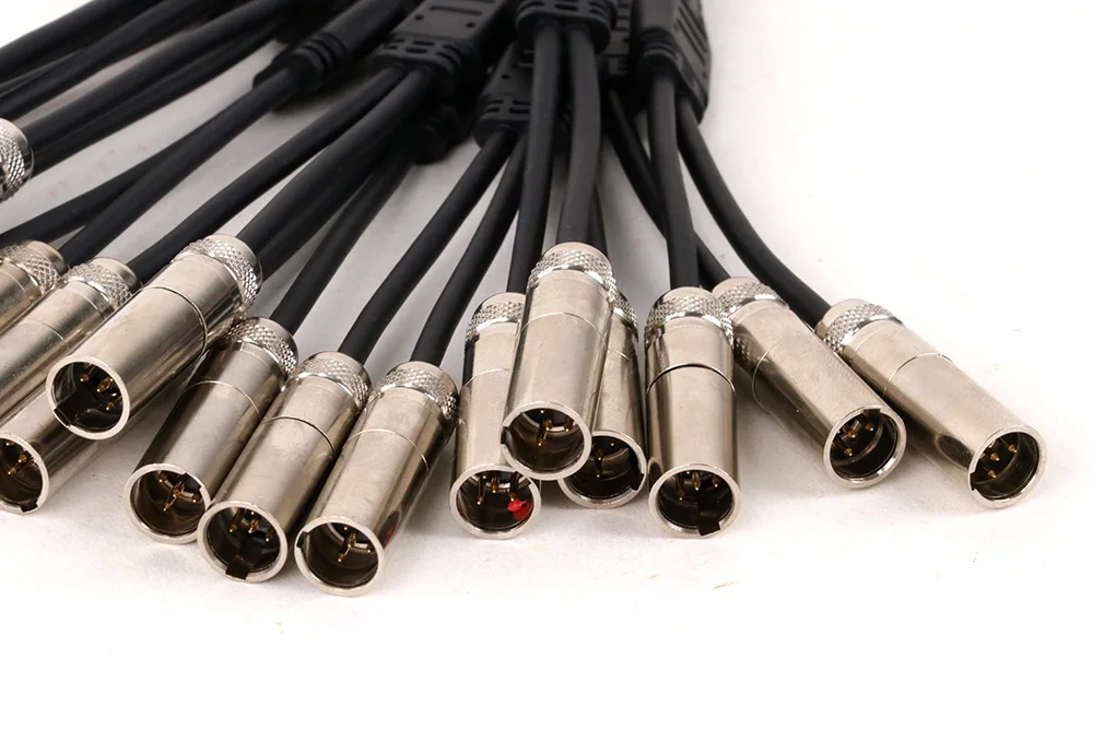 0,2 m-0,5 m/5-poliges Mini-XLR-Splitter kabel Mini-XLR-Buchse zu Dual-Stecker-Kabel für das drahtlose System des Shure-Bodypack-Senders – Detail 7