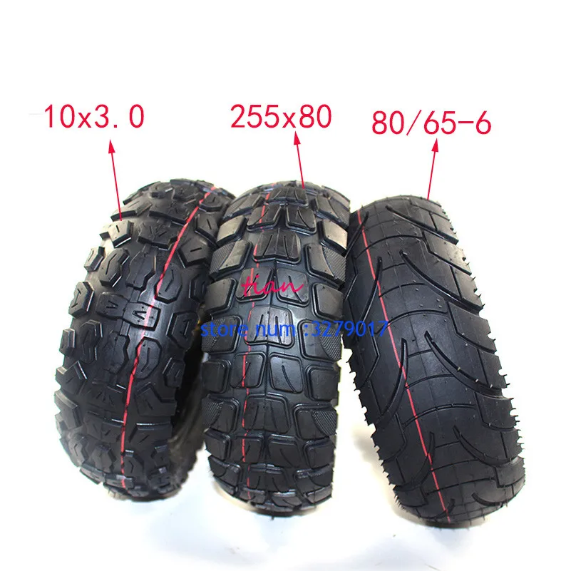 10x3.0 255x80 80/65-6 10-inch Off Road City Pneumatic Tire for Electric Scooter Speedual Grace Zero 10X