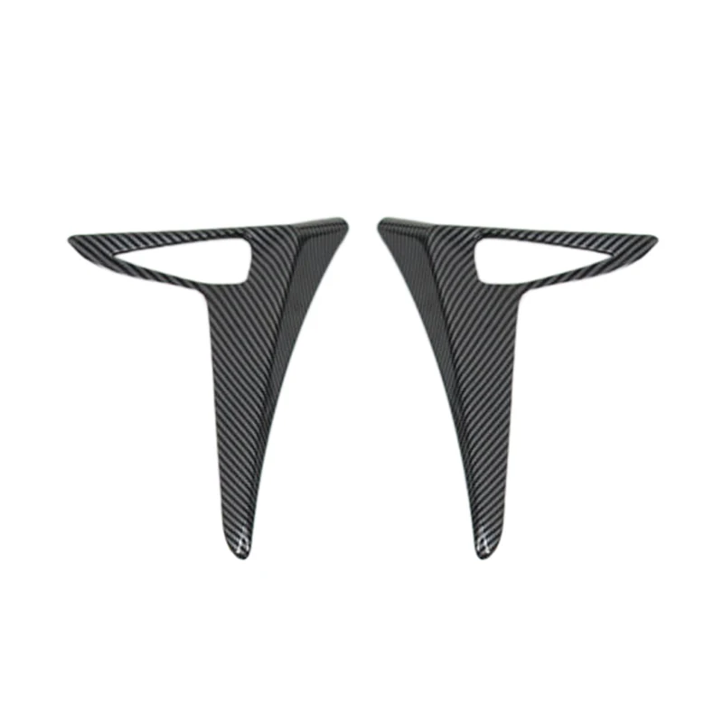 2pc for Tesla Model 3 Car Side Camera Protection Cover Stickers Fender Cover Vent Frame Decor Stickers Car Styling Accessories plate number Other Exterior Accessories