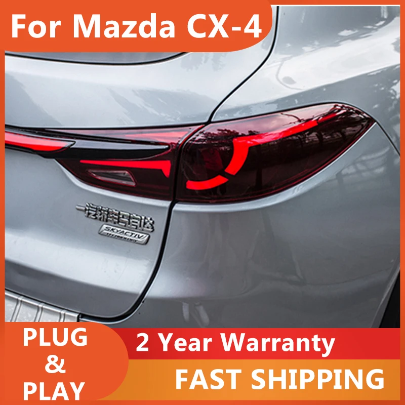 

Автомобильные аксессуары для Mazda CX-4 задние фонари 2016-2019 CX4 задние фонари DRL сигнал поворота луч дальнего света