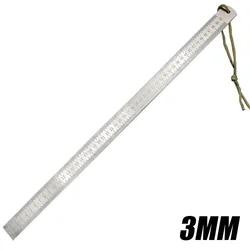Premium 20 - Inch Dual - Scale Stainless Steel Ruler - Durable, Thickened Quenched Steel with Lanyard (1)