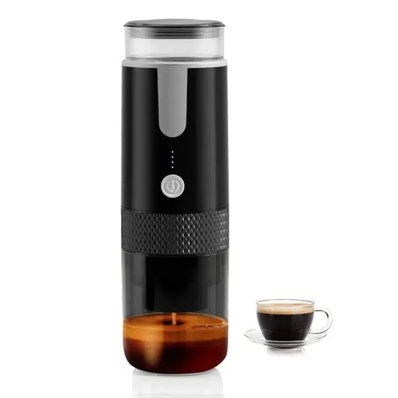 Description Picture 2 of itemWireless portable coffee machine household small rechargeable handheld espresso outdoor capsule coffee powder machine