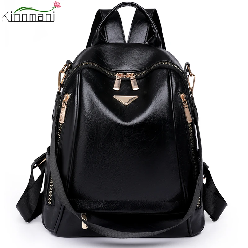 

Дизайнерские рюкзаки для женщин, вместительные дорожные сумки, модные кожаные популярные школьные ранцы для девочек, повседневный элегантный рюкзак