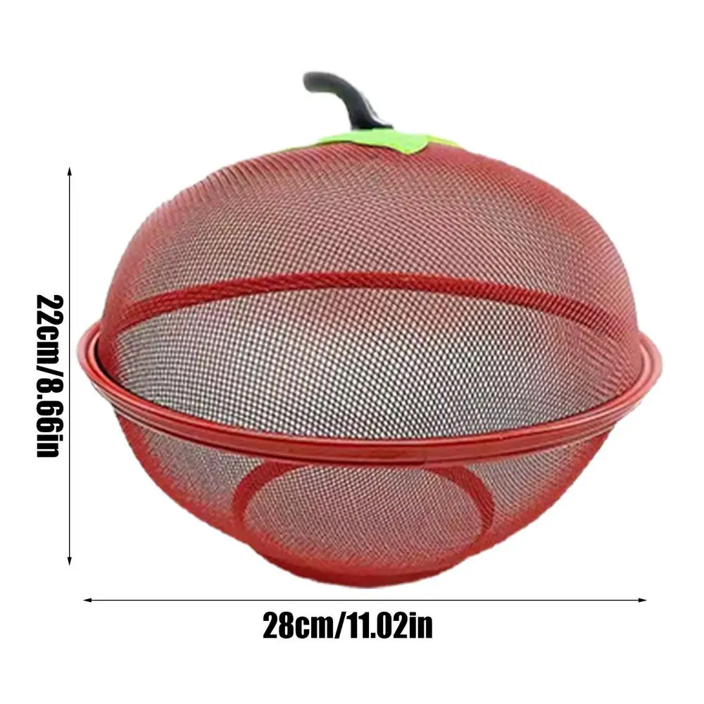 Lot de 6 couvercles alimentaires en maille de 43,2 cm avec sac de transport, dôme en filet de fruits, tentes d'écran, fêtes, pique-niques, barbecues, réutilisables et pliables (blanc