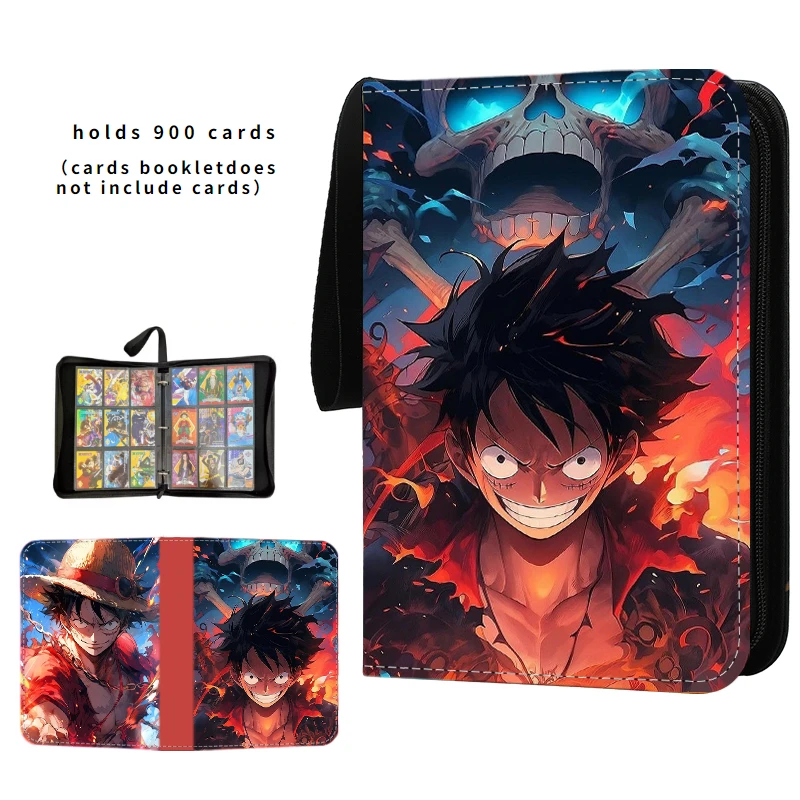 Anime 40-900 stücke Ein Stück Luffy Zoro Karte Buch Pu Super Große Kapazität Karte Binder Display Spiel Sammlung Karte kinder Spielzeug Geschenk – Detail 7