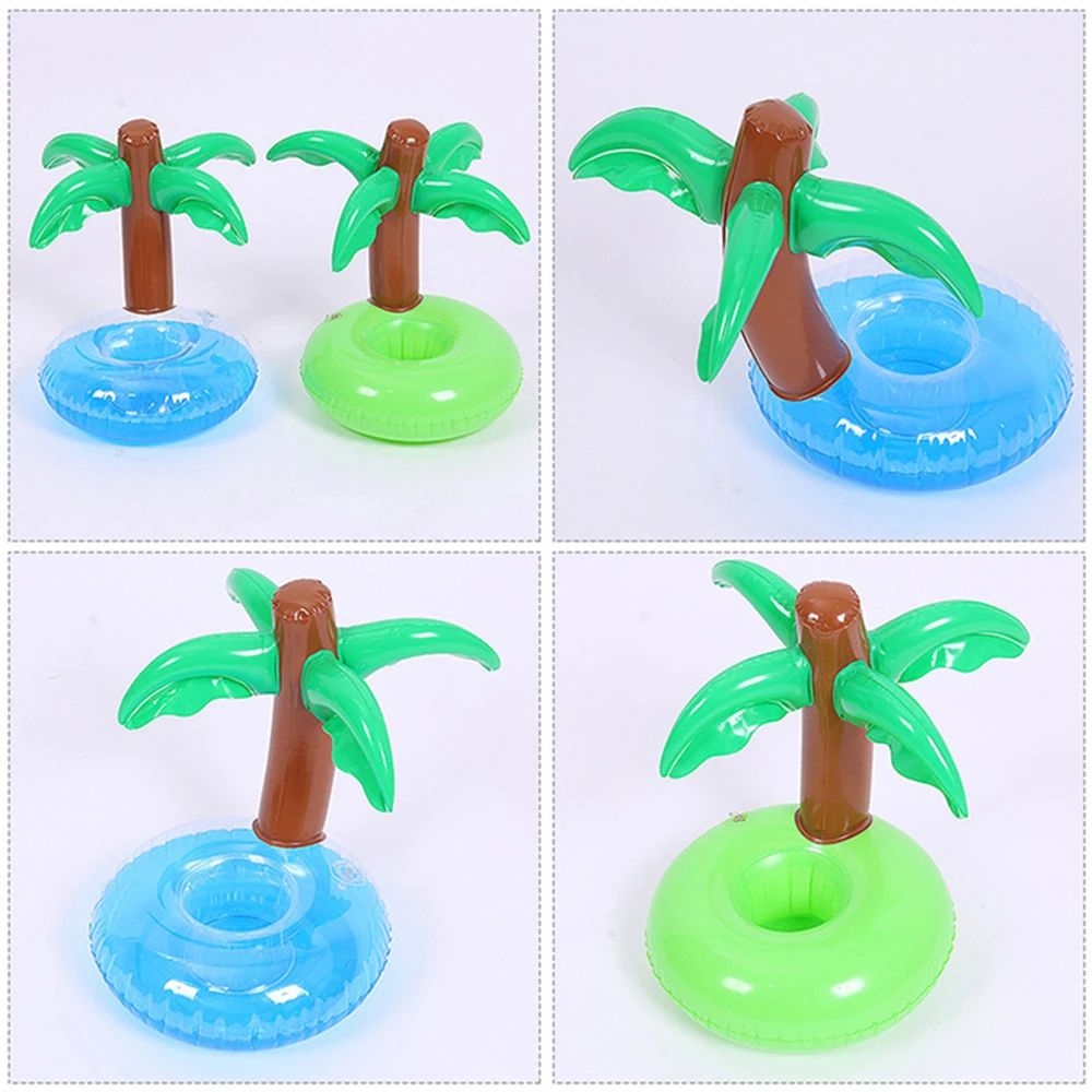 Environmental Protection PVC Inflatable cup holder Swimming Pool Float Pool Floaties Party Decoration Bar Coasters Kids Toys
