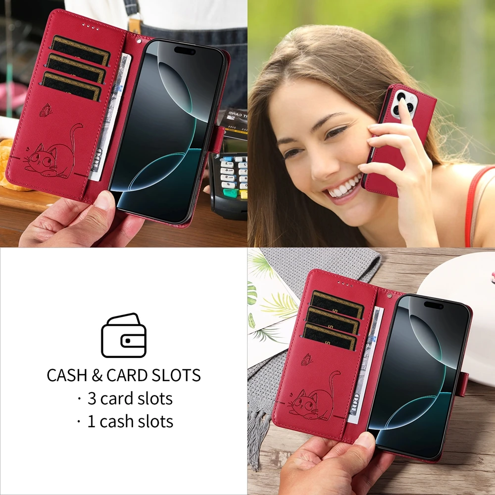 Premium Magnetic Leather Smartphone Case