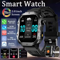 New Outdoor Flashlight Men's Smart Watch Bluetooth Call Health Monitoring GPS Track Waterproof Fitness Tracker Sports Smartwatch