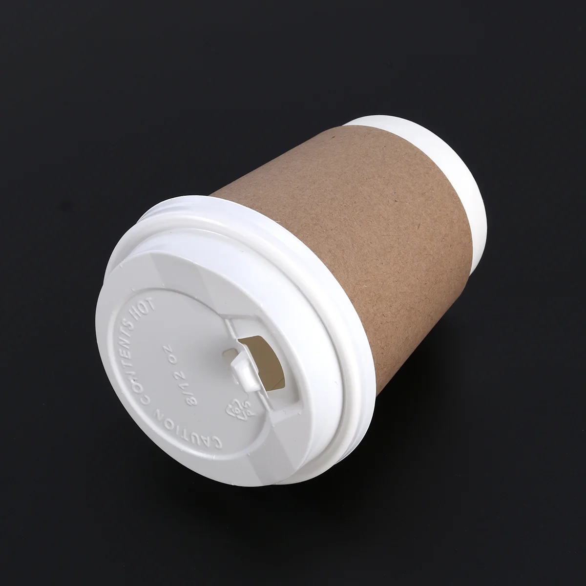 50Pcs Disposable Thick Paper Cups For Coffee Tea Hot Drinks Party Office Use Cups With Lid Recyclable Beverage Containers